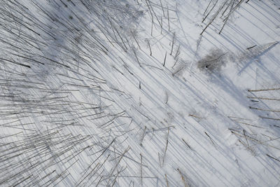 Full frame shot of snow covered landscape