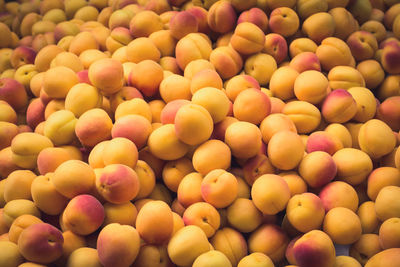 Full frame shot of fruits for sale in market