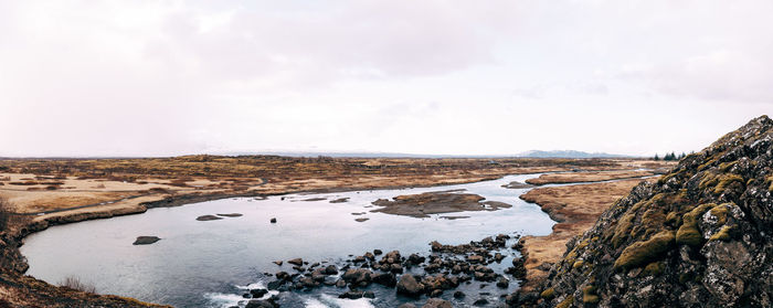 View of arid landscape