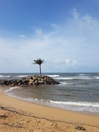 Scenic view of sea against sky