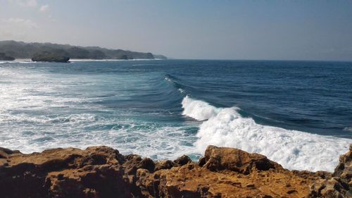 Scenic view of sea against sky