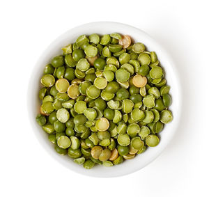 High angle view of vegetables in bowl