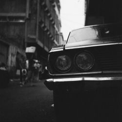 Close-up of vintage car