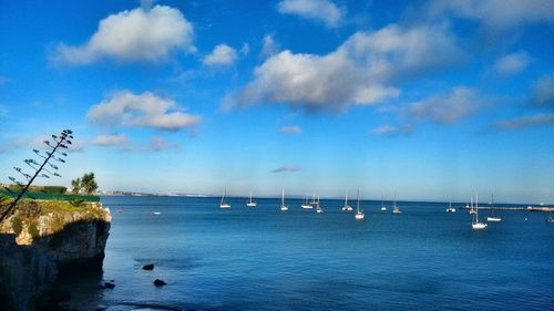 Scenic view of sea against sky