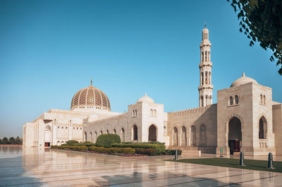 Low angle view of cathedral against clear sky