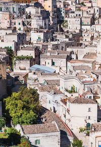 High angle view of townscape against buildings