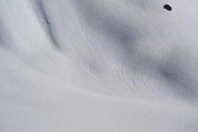 Full frame shot of snow covered land