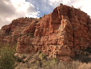 Rock formations on mountain