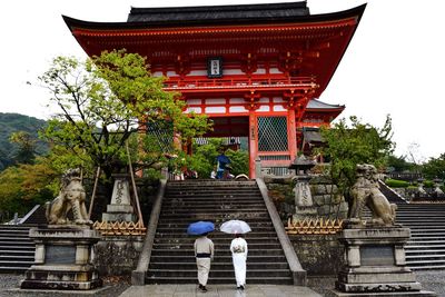 Low angle view of temple