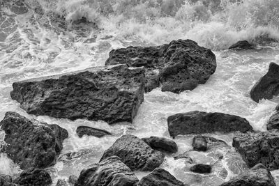 Rocks on beach