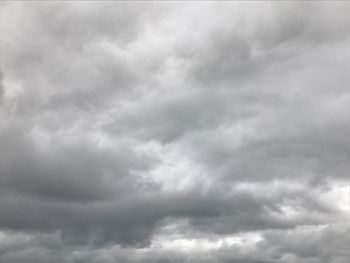 Low angle view of storm clouds in sky