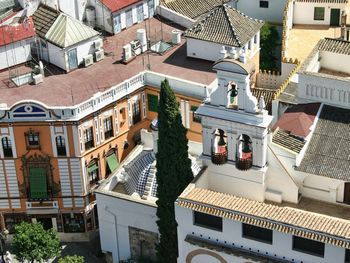 Low angle view of residential buildings