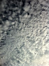 Low angle view of cloudy sky