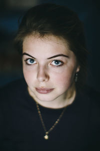 Close-up portrait of woman