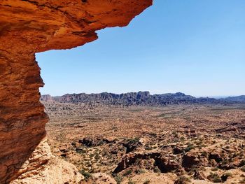 View of rock formations