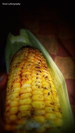 High angle view of bread