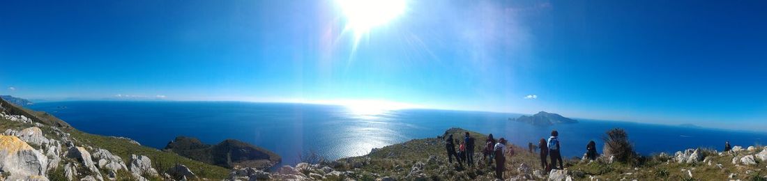 Panoramic view of sea against sky