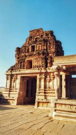 Low angle view of temple against clear sky