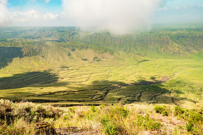 Scenic view of landscape against sky