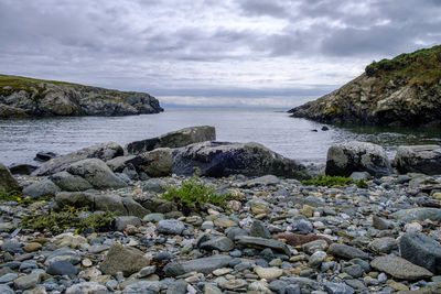 The amazing coastline around rhoscolyn on anglesey, north wales, uk