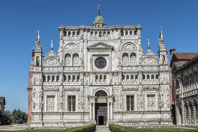 Low angle view of historical building against sky