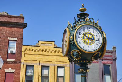 Low angle view of clock tower