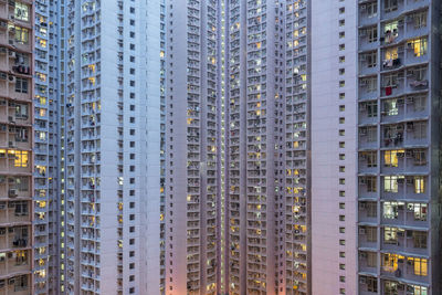 Full frame shot of modern buildings in city