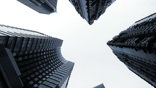 Low angle view of modern building