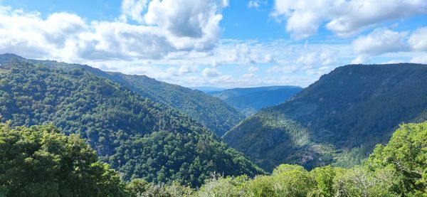 Panoramic view of landscape against sky