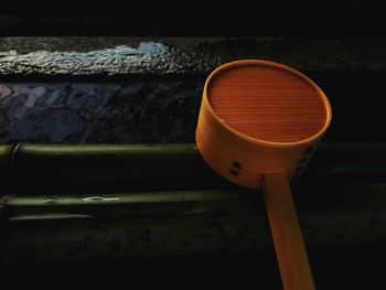 Close-up of illuminated lamp