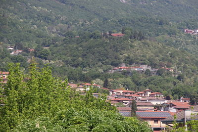 High angle view of townscape