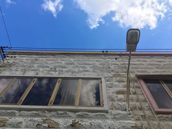 Low angle view of building against sky