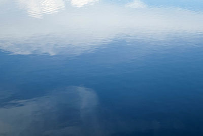 High angle view of lake