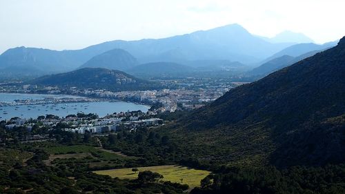 Scenic view of mountains