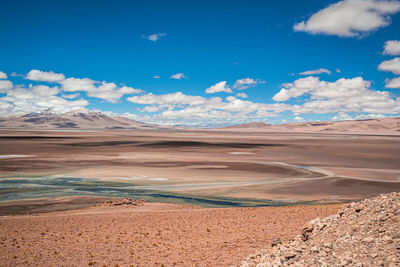 Scenic view of desert against sky