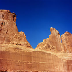 Keyhole, park avenue, arches np moab utah medium format photo