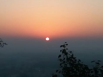 Scenic view of sunset against sky