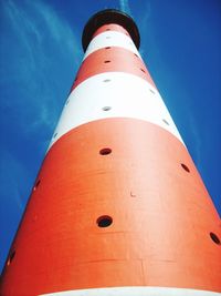 Low angle view of lighthouse against sky