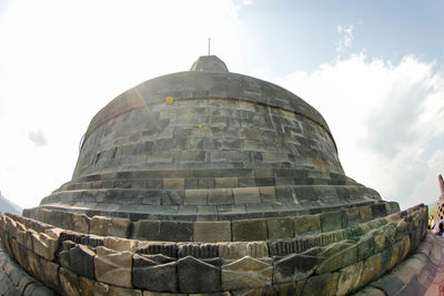 Low angle view of historical building against sky