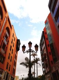 Low angle view of buildings against sky