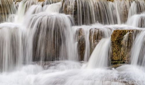 Scenic view of waterfall