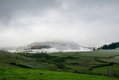 Scenic view of landscape against sky