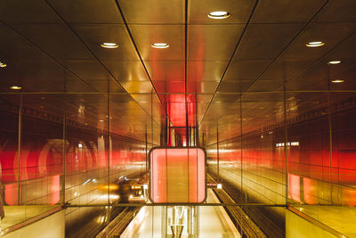 A subway station in light and reflections hamburg illumination 