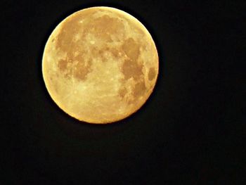 Moon in sky at night