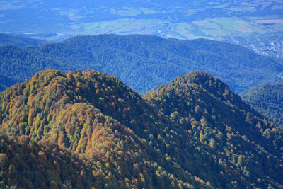 High angle view of mountains