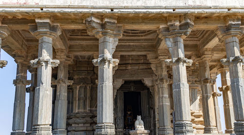 Low angle view of historical building