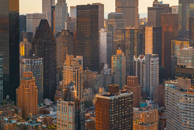 Aerial view of buildings in city