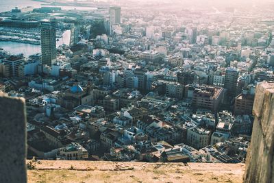 High angle view of cityscape