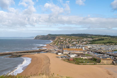 Landscape photo of west bay in dorset