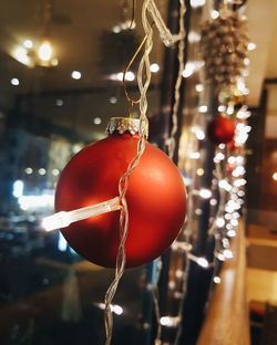 Close-up of christmas decoration